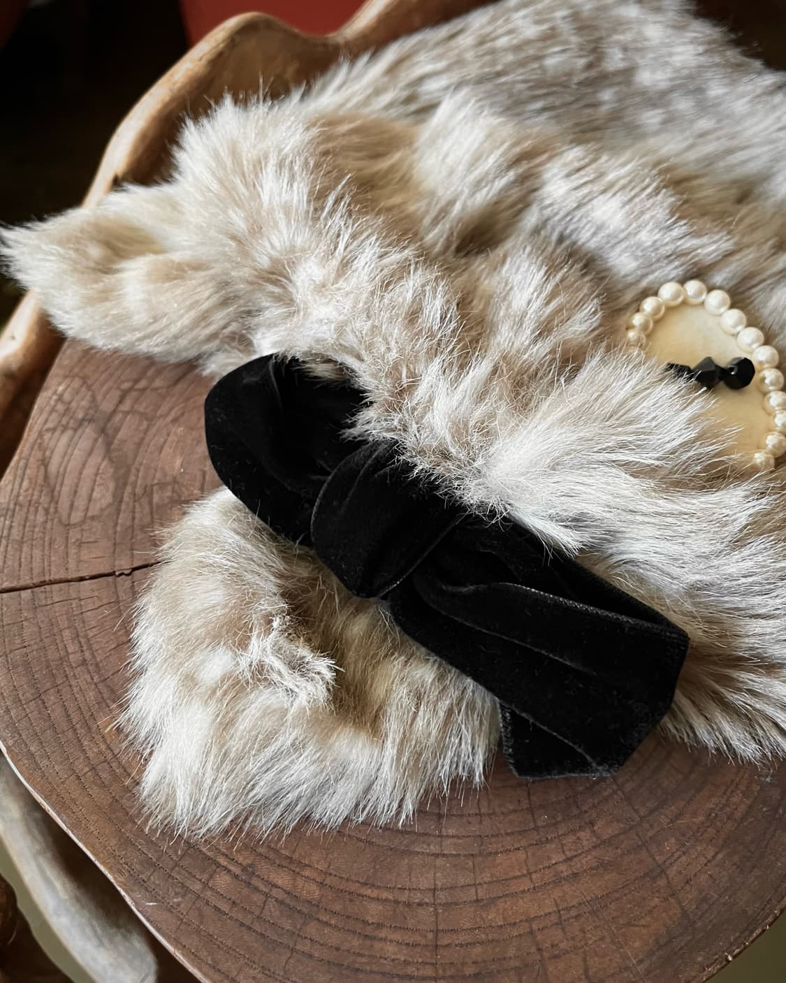 CA4LA Archive Cats Jewel&Ribbon Fur Hat 상품이미지6