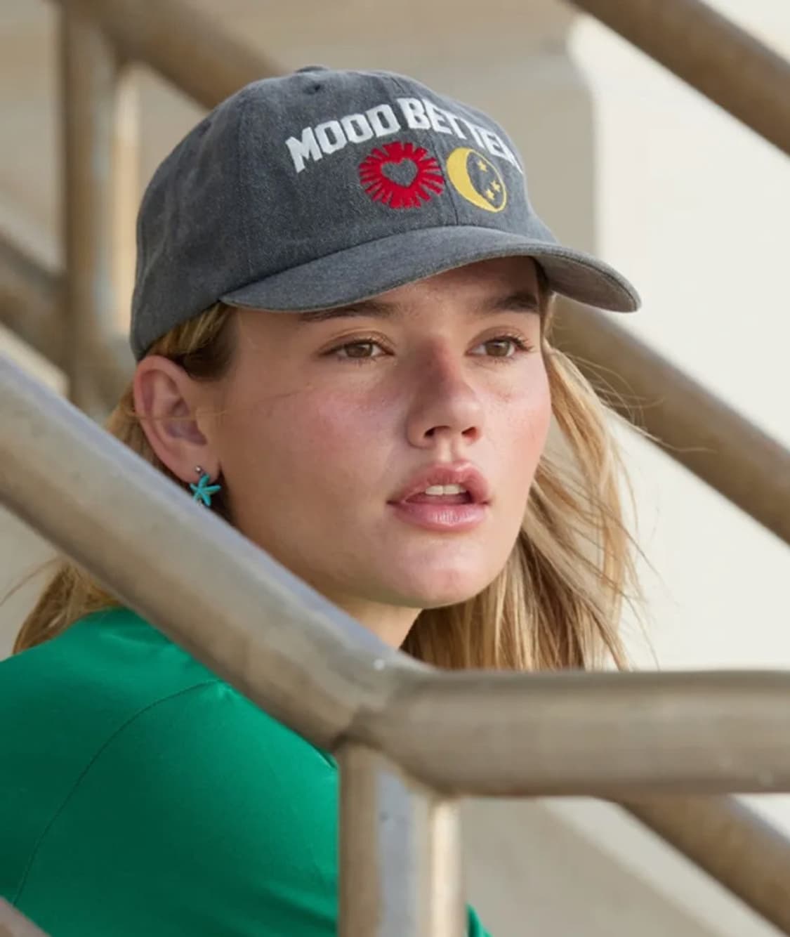 무드베러 심볼 볼캡 차콜 상품이미지3