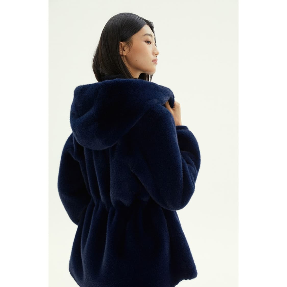 LBL 24 페이크퍼 후드 자켓 (BLUE) 상품이미지2