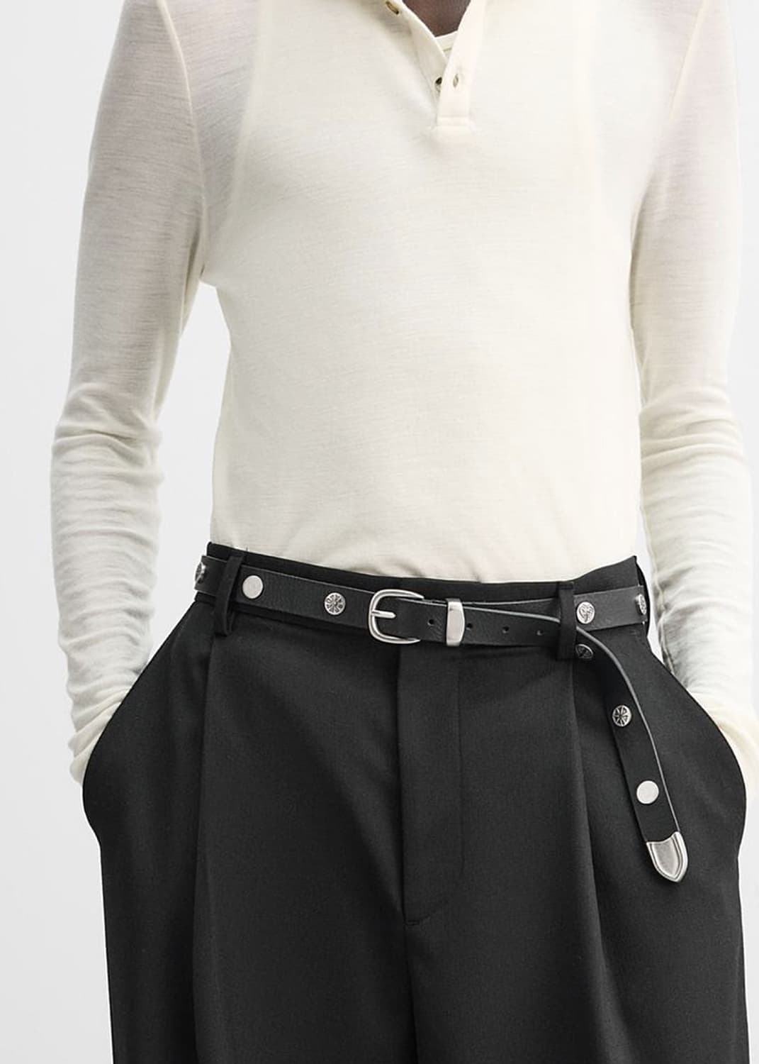 자라 나누시카 울 100% 헨리넥 상품이미지1