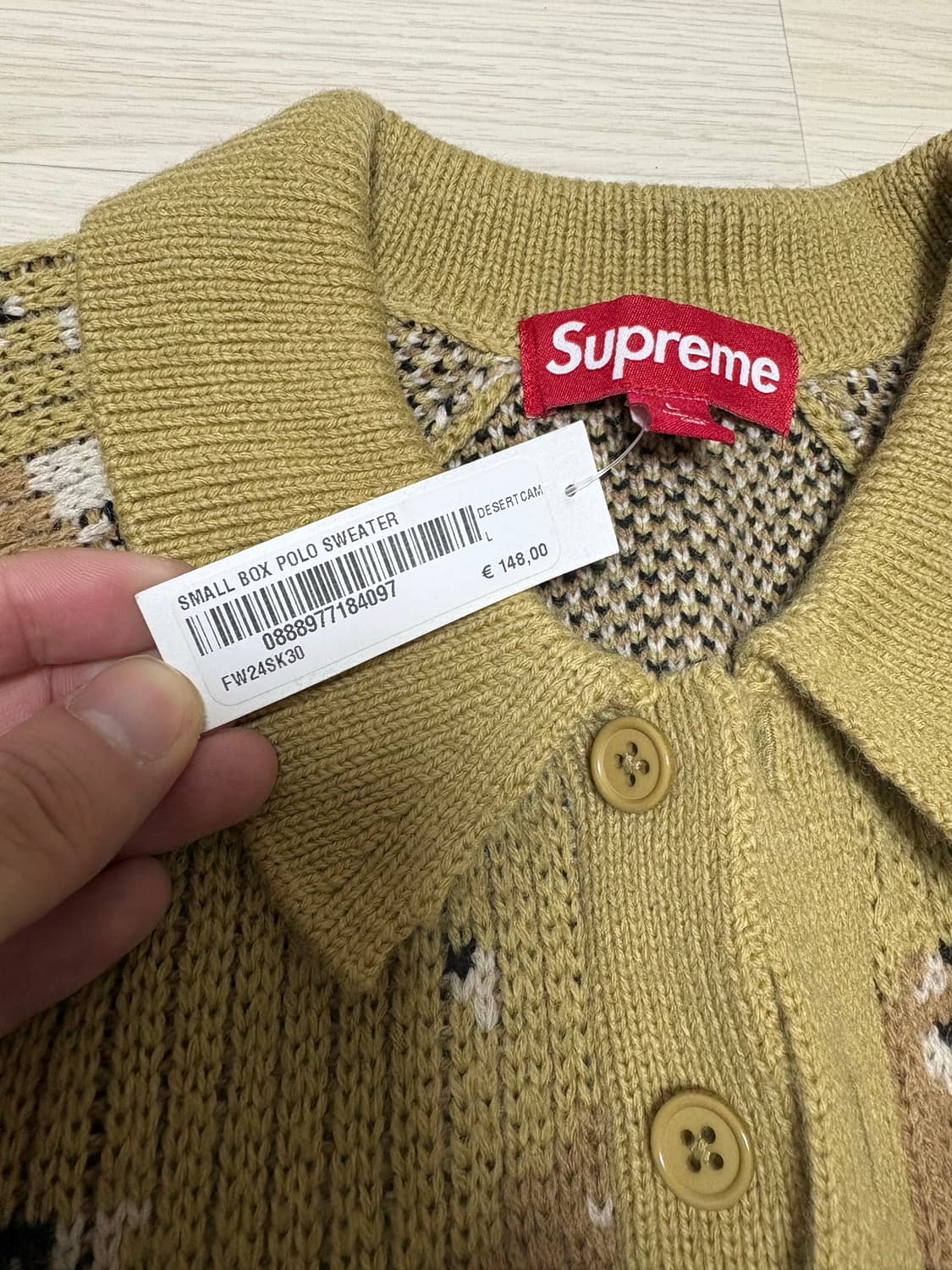 슈프림 supreme 스몰 박스 로고 니트 스웨터 카모 상품이미지3