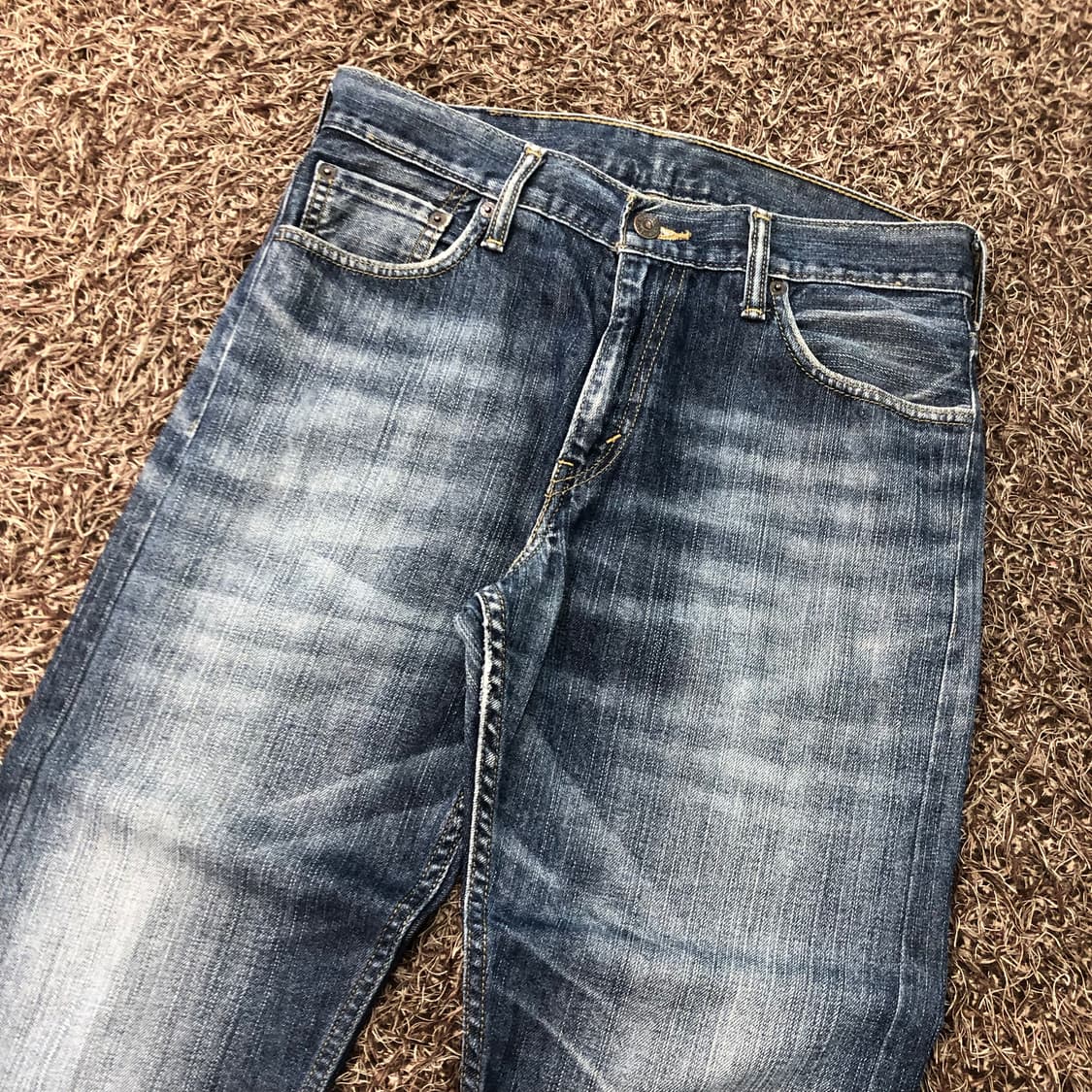 리바이스 504 워싱 데님 팬츠 상품이미지3