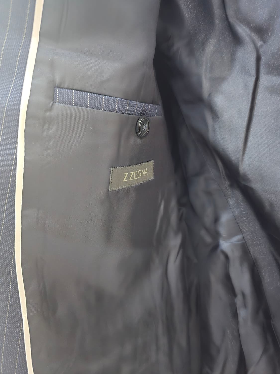 Z 제냐 네이비 스트라이프 블레이저 상품이미지3