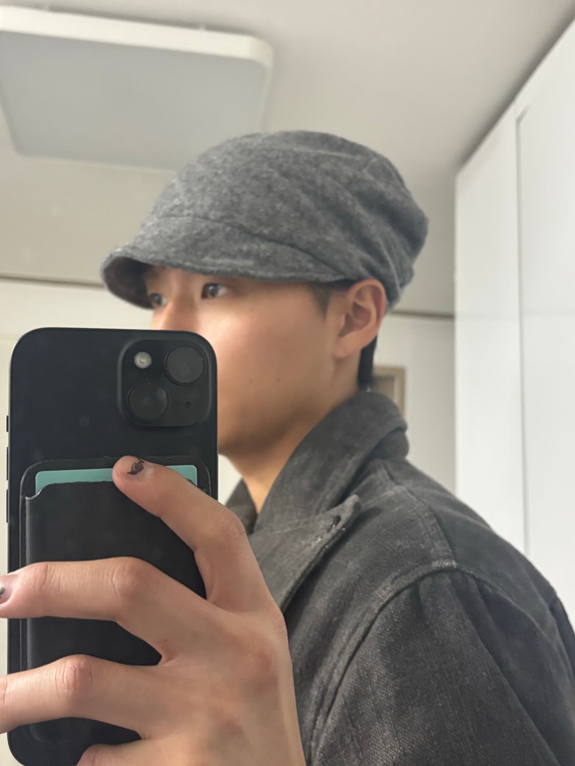 Ca4la 드레이프  울 캡 상품이미지2