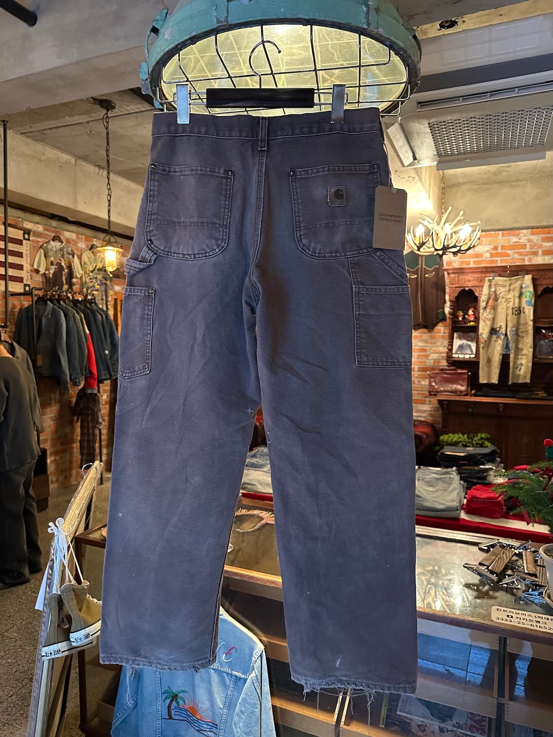 00s 빈티지 칼하트 DKB 캔버스 더블니 워크 팬츠 상품이미지5