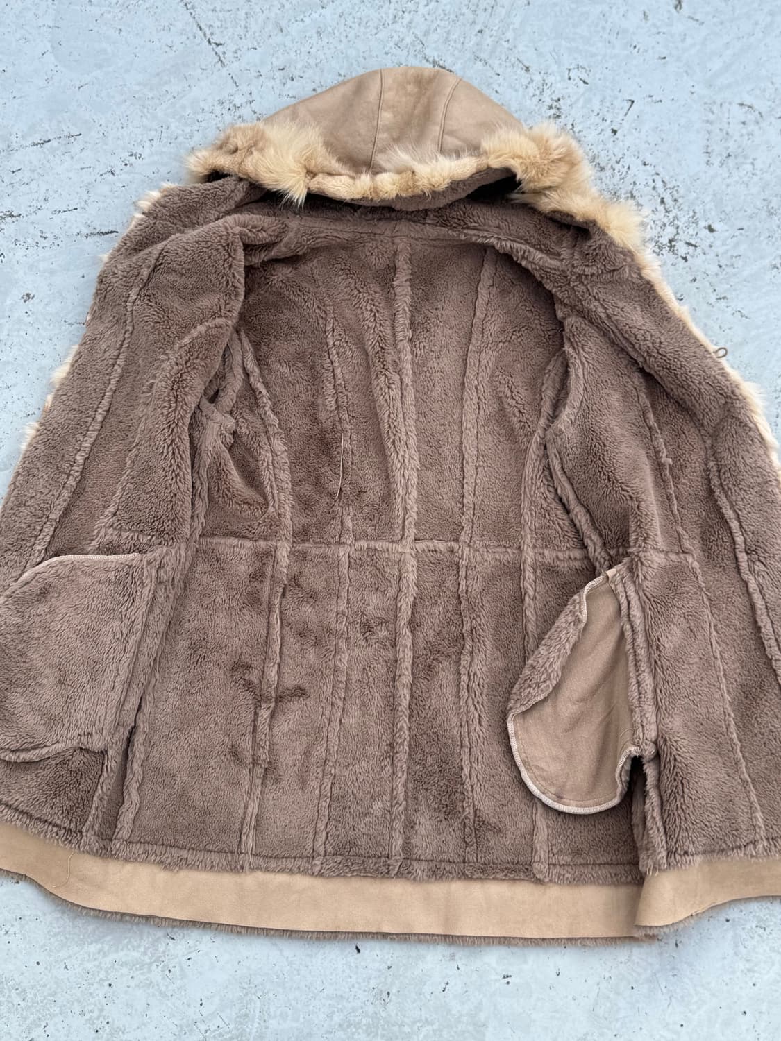 ETTRABE suede Shearling Coat 상품이미지4