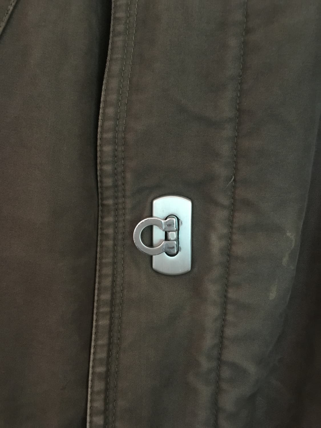 20s 빈티지 페라가모 몰스킨 후드 파카 상품이미지7