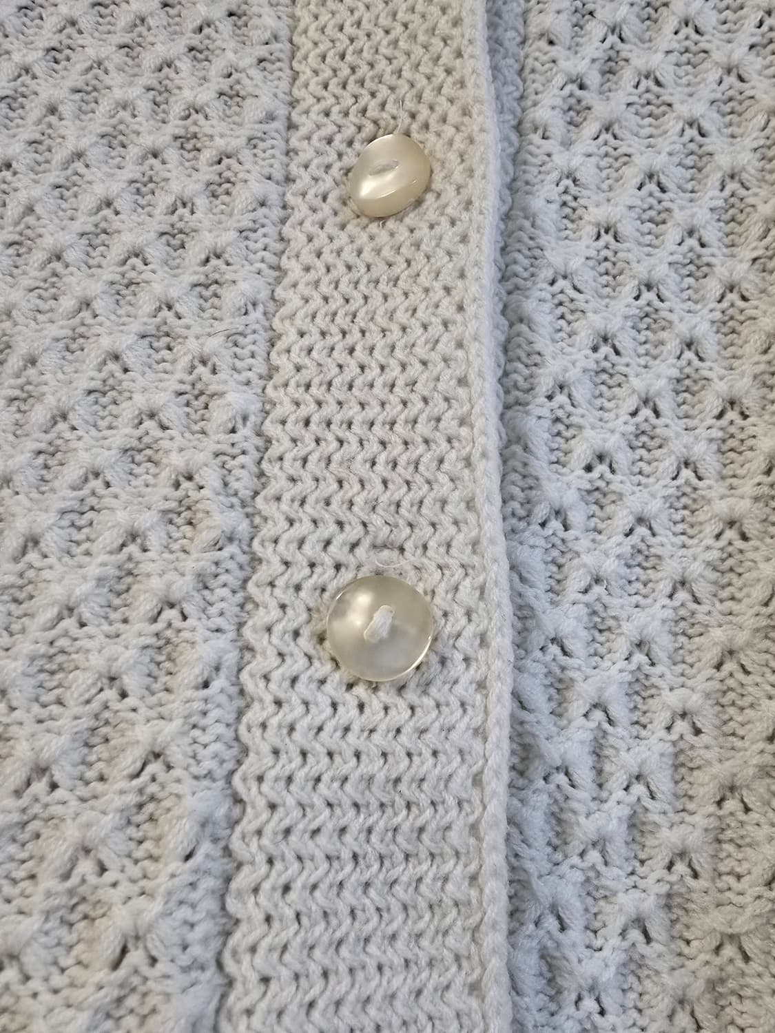 아이보리 니트 가디건 M 상품이미지3