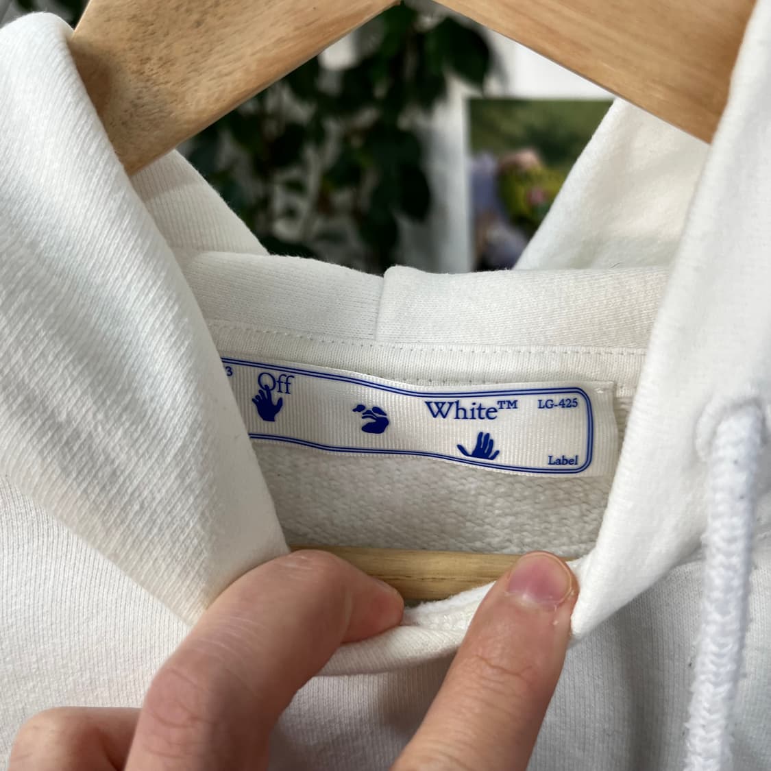 오프화이트 우먼 프린팅 후드 XS 상품이미지4