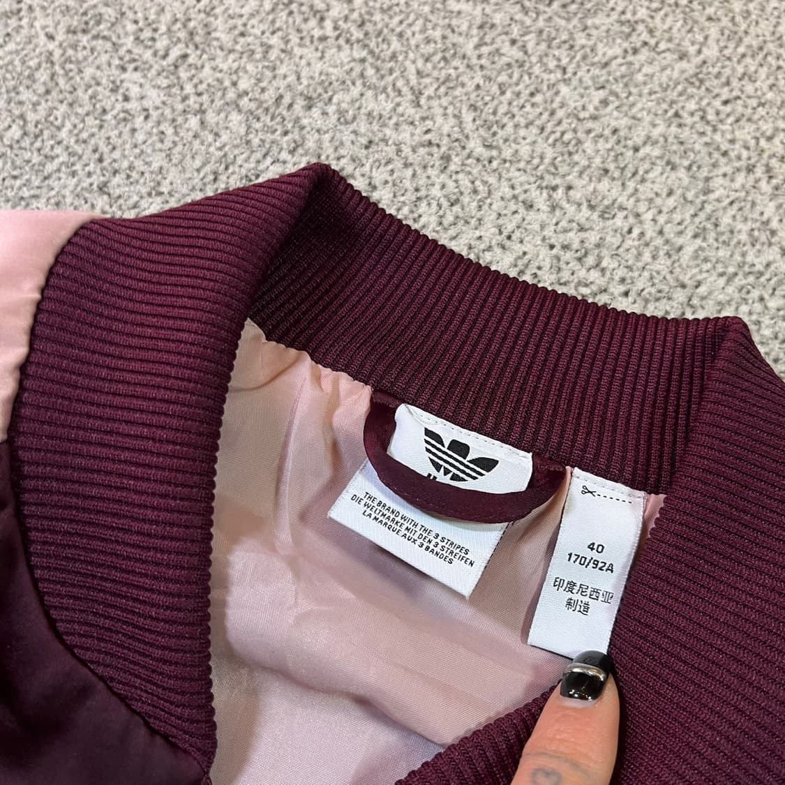 아디다스 파이어버드 새틴 블루종 자켓 상품이미지3