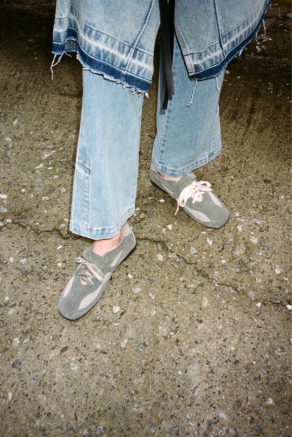 기호 khiho 핑킹 메리제인 스니커즈 그레이 250 상품이미지4