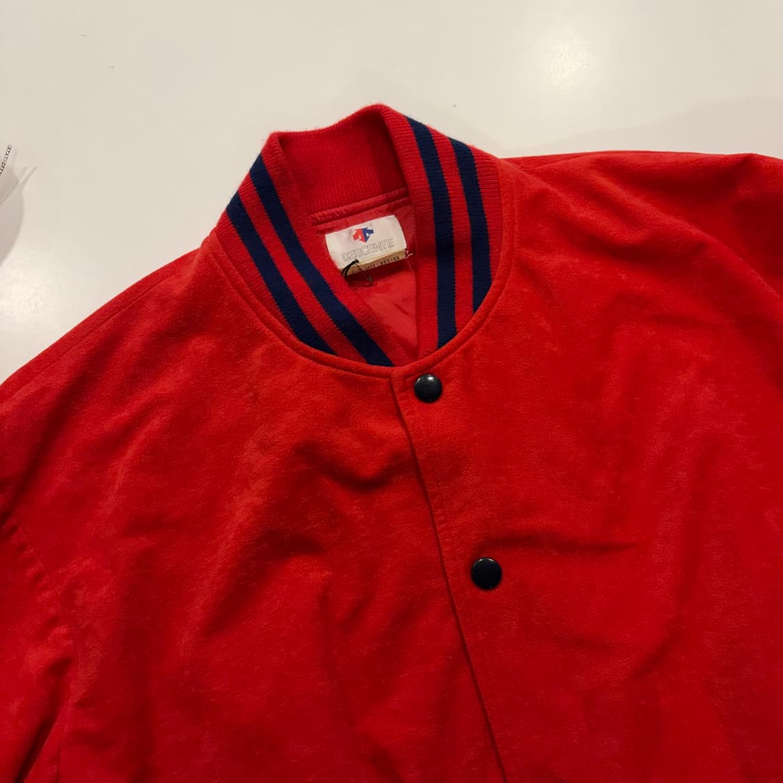 [L] 90s 데상트 재팬 스타디움 바시티 야구 점퍼 레드 D807 상품이미지3
