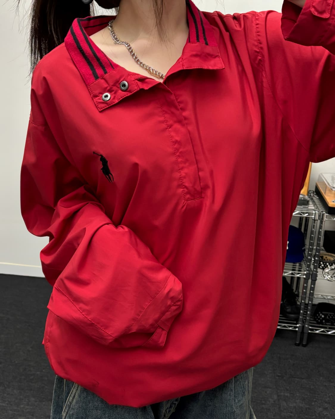 폴로 00s 빅포니 폴리쉘 아노락 자켓 상품이미지2