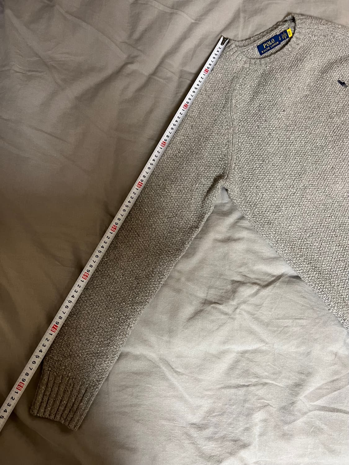 폴로 랄프로렌 헤어리 질감 울 니트 그레이 S 상품이미지10