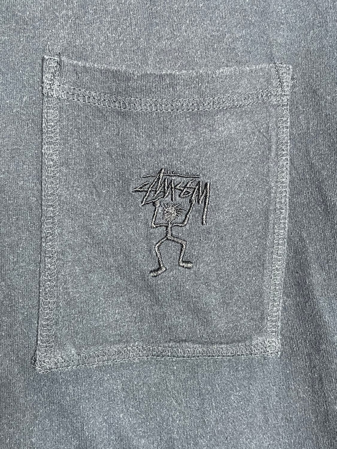 스투시 포켓 반팔 티셔츠 블랙 상품이미지3