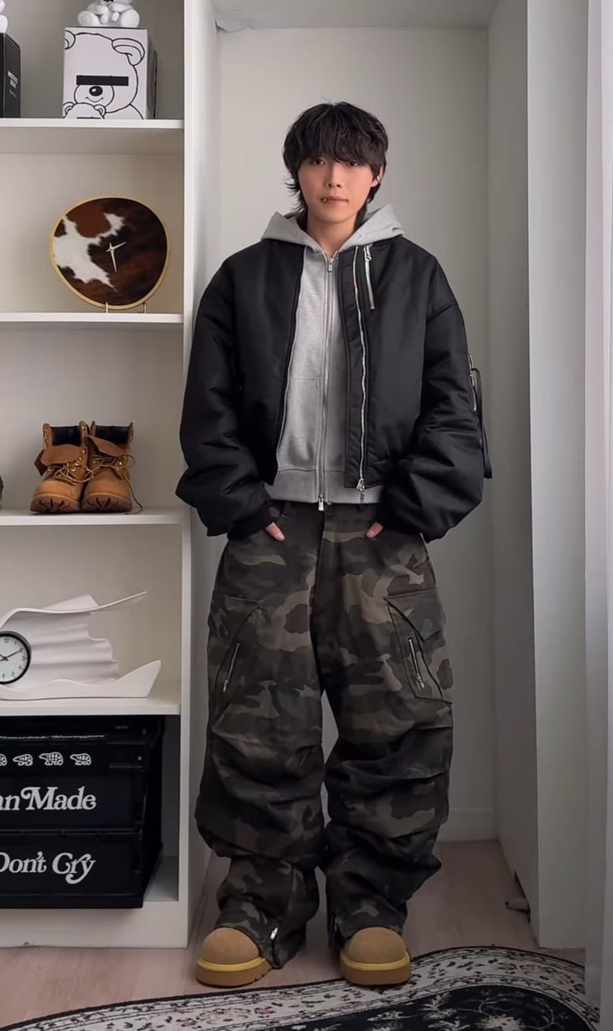 어나더유스 디테쳐블 파라슈트 슬릿 지퍼 카고 팬츠 후디진호 상품이미지1