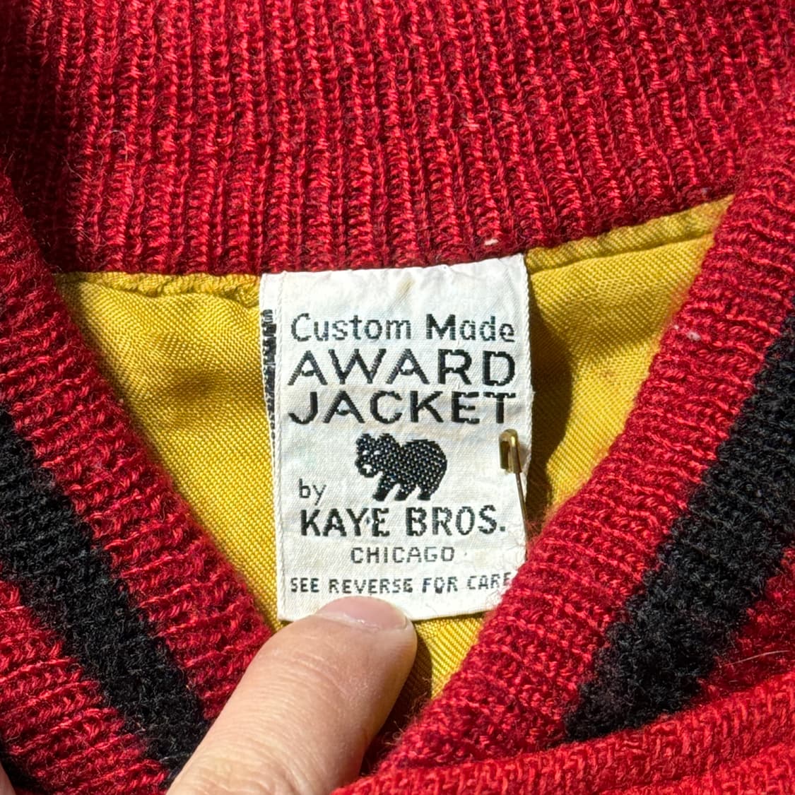 빈티지 시카고 메이드 바시티 (old-8450) 상품이미지4