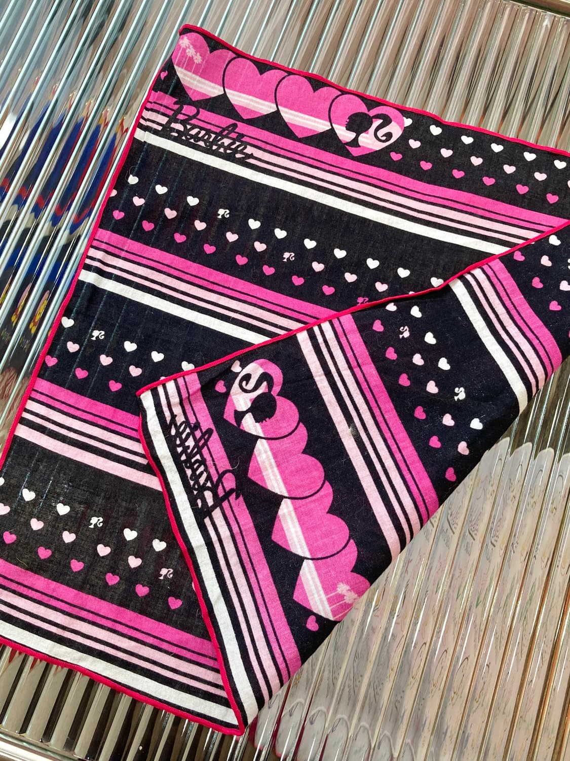 빈티지 바비걸 하트 손수건 상품이미지3