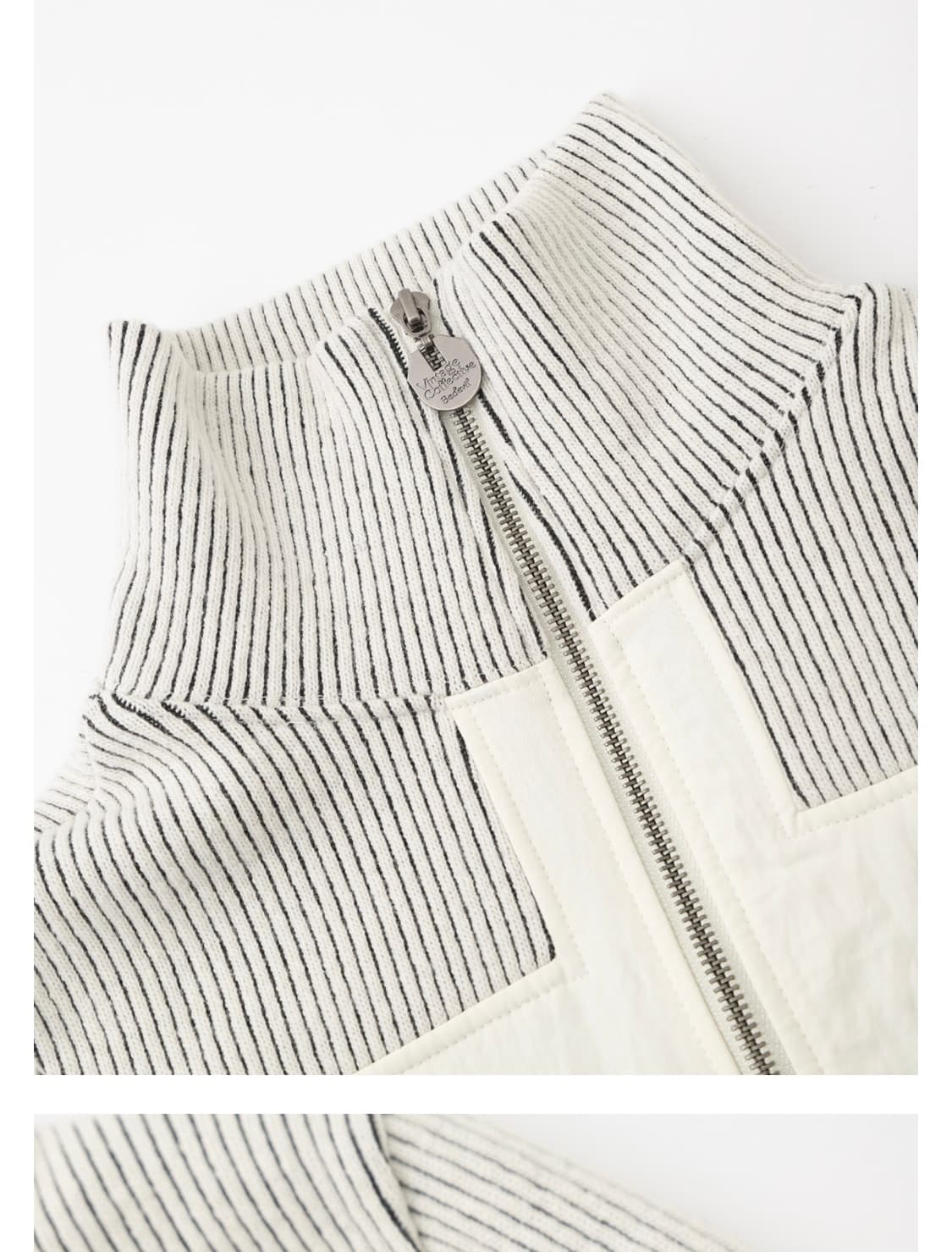 비데블 크로스 카고 배색 가디건  상품이미지4