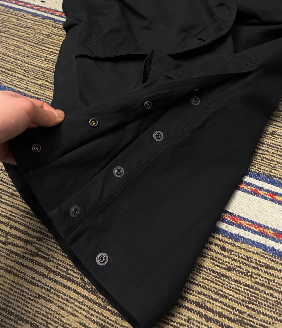 (M)ETCE 이티씨이 나일론 립스탑 더블니 라운지 와이드팬츠 상품이미지5