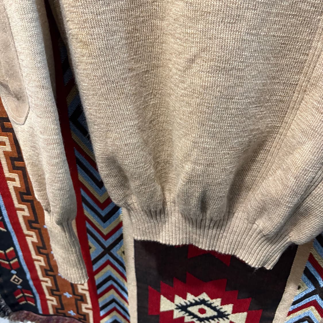 버버리 90‘s 빈티지 엘보패치 코만도 니트 상품이미지7