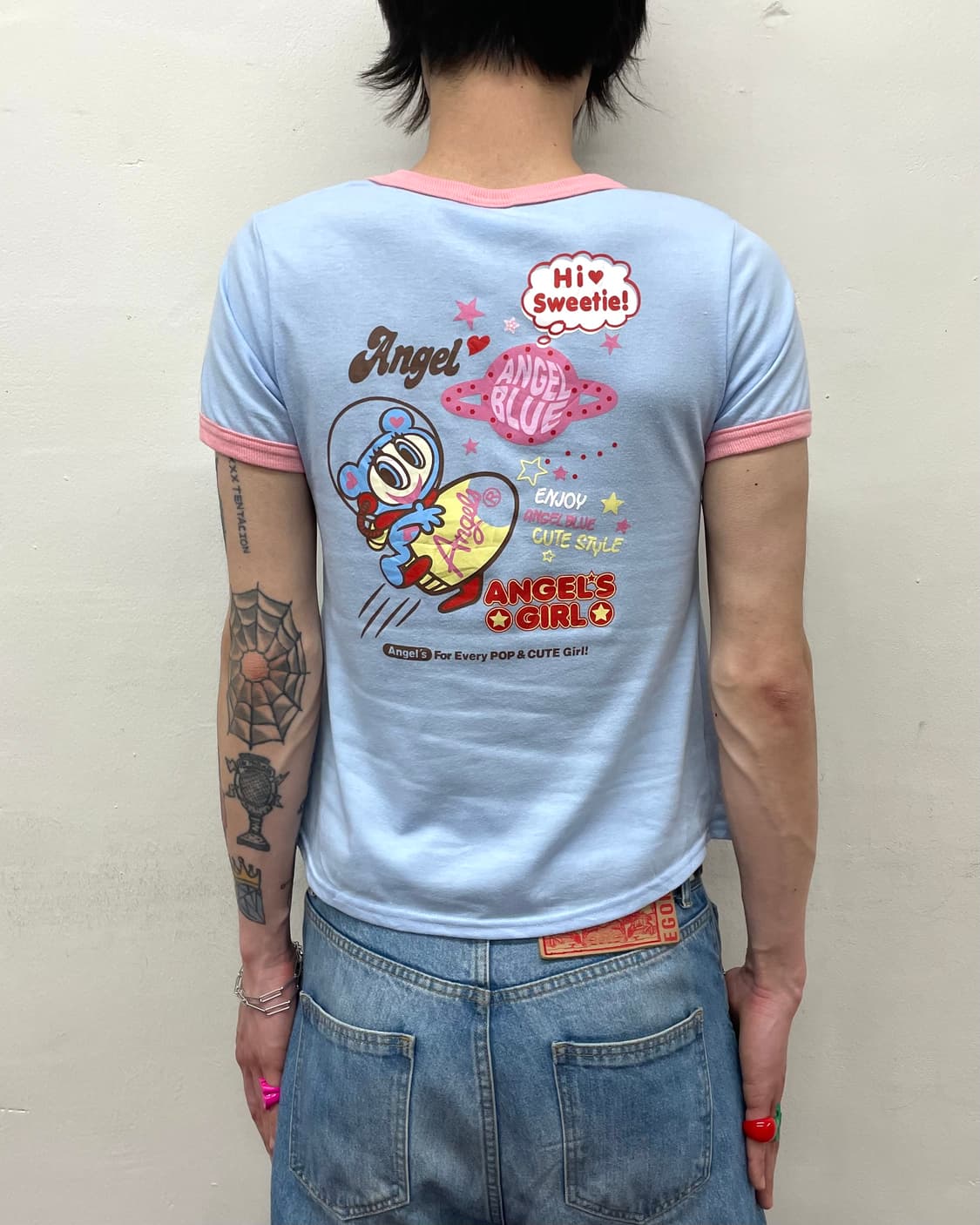 Angel Blue Space Blue T-shirt  상품이미지1