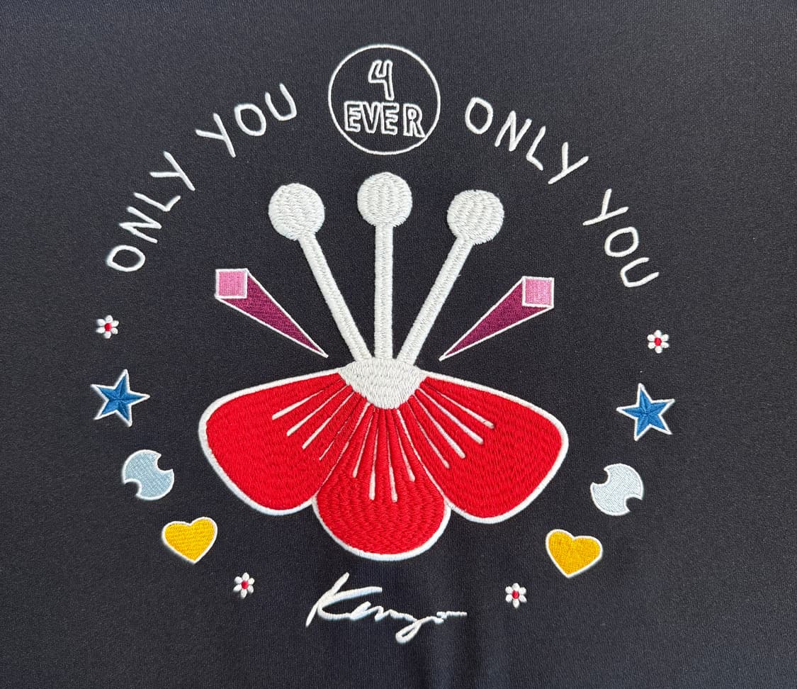 KENZO 겐조 온리유 자수 블랙 스웻셔츠 S 상품이미지3