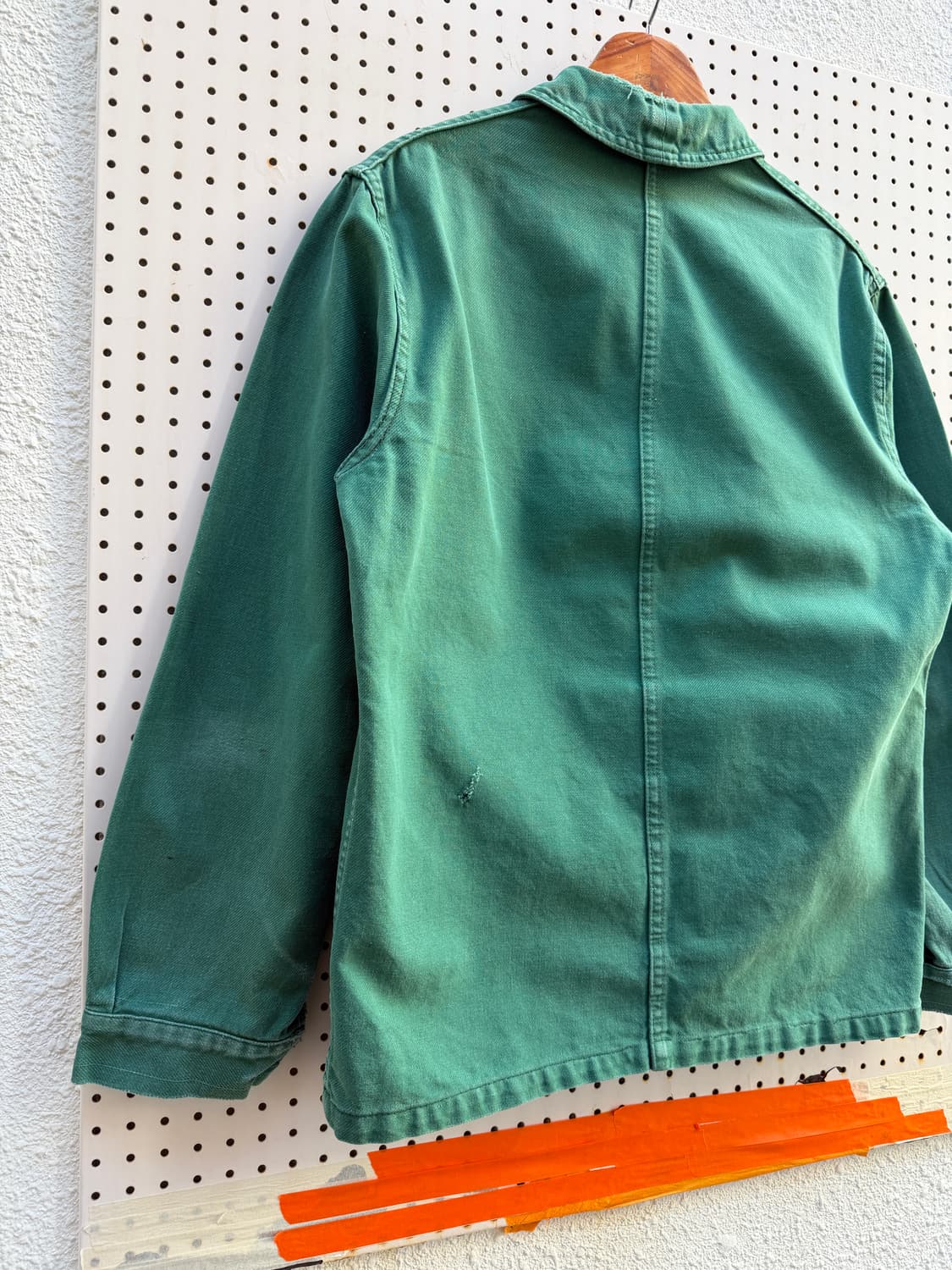 1950s OLD MODEL FADED GREEN 프렌치워크자켓 상품이미지9