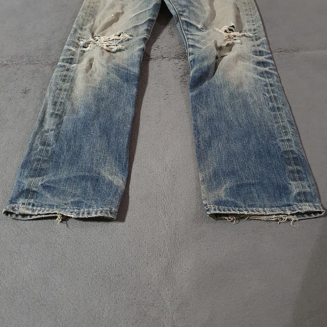 90s LVC 리바이스 USA 501-0657 셀비지 더티 데님 30 상품이미지6