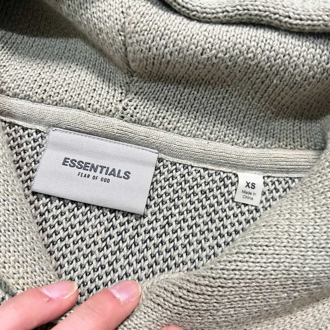  에센셜 후드니트 피스타치오  상품이미지4