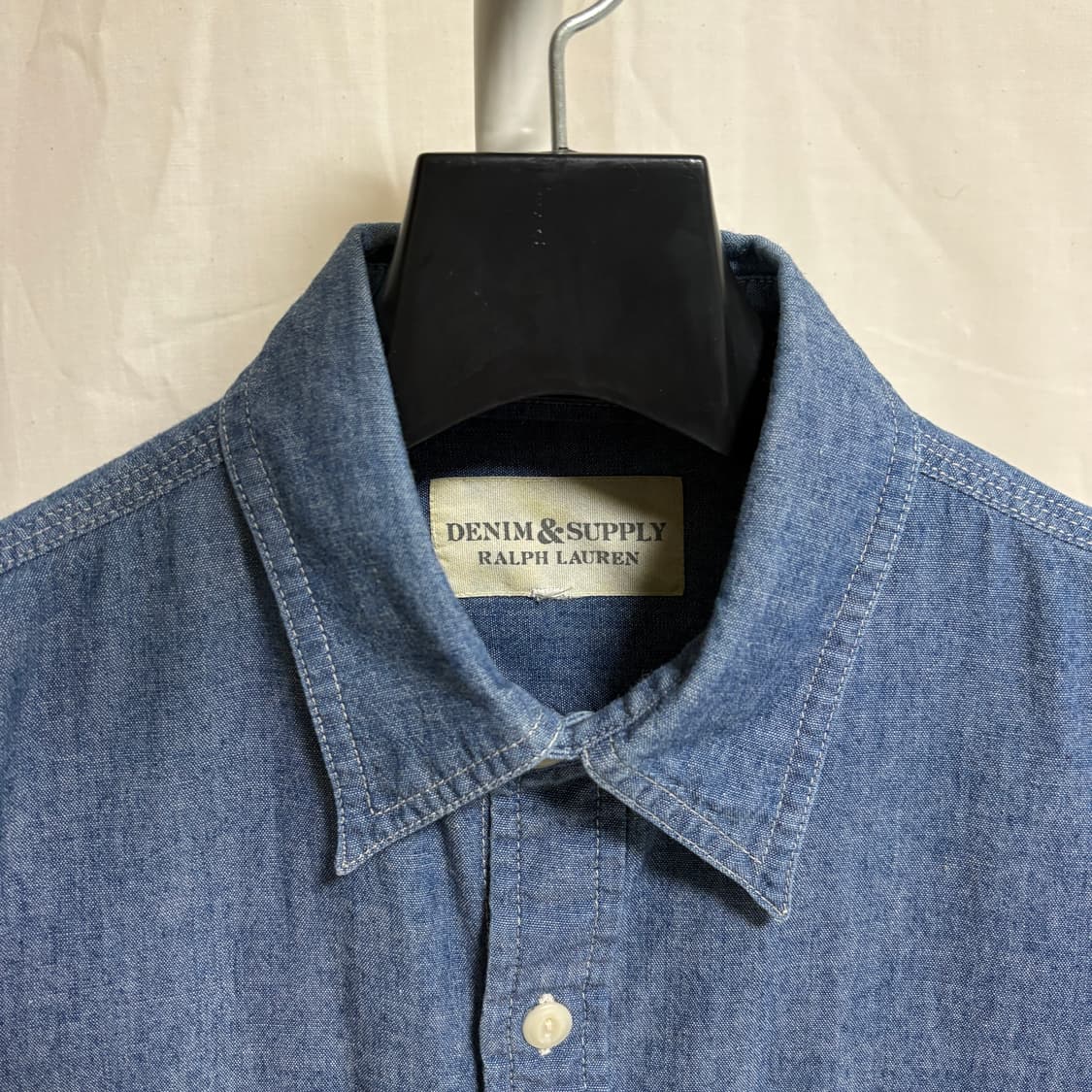 폴로 데님앤서플라이 셀비지 샴브레이 셔츠 / 블루, M 상품이미지4