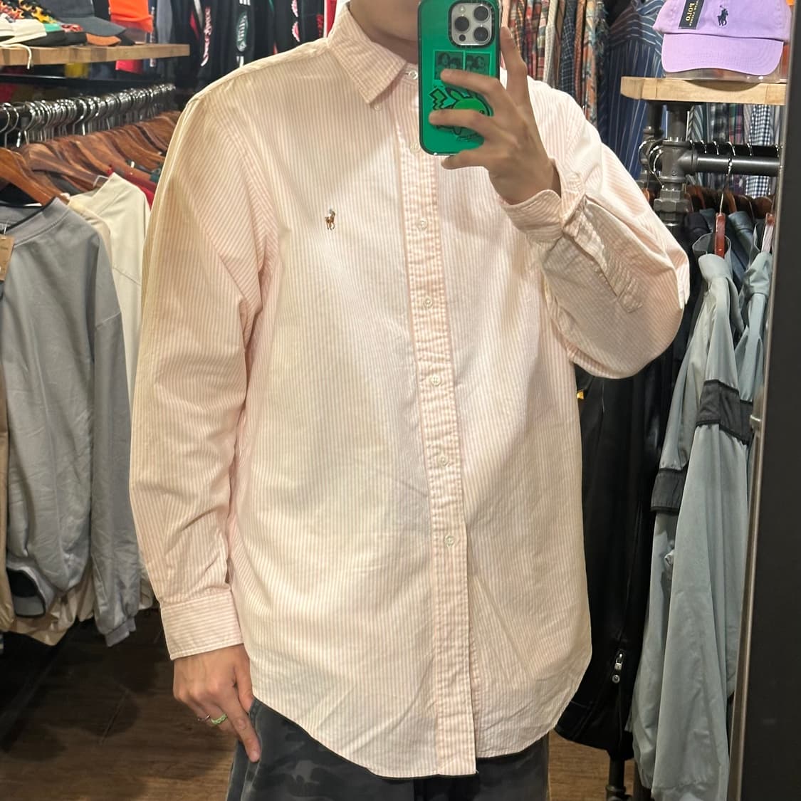 [HI] 폴로 랄프로렌 클래식셔츠 핑크 상품이미지4