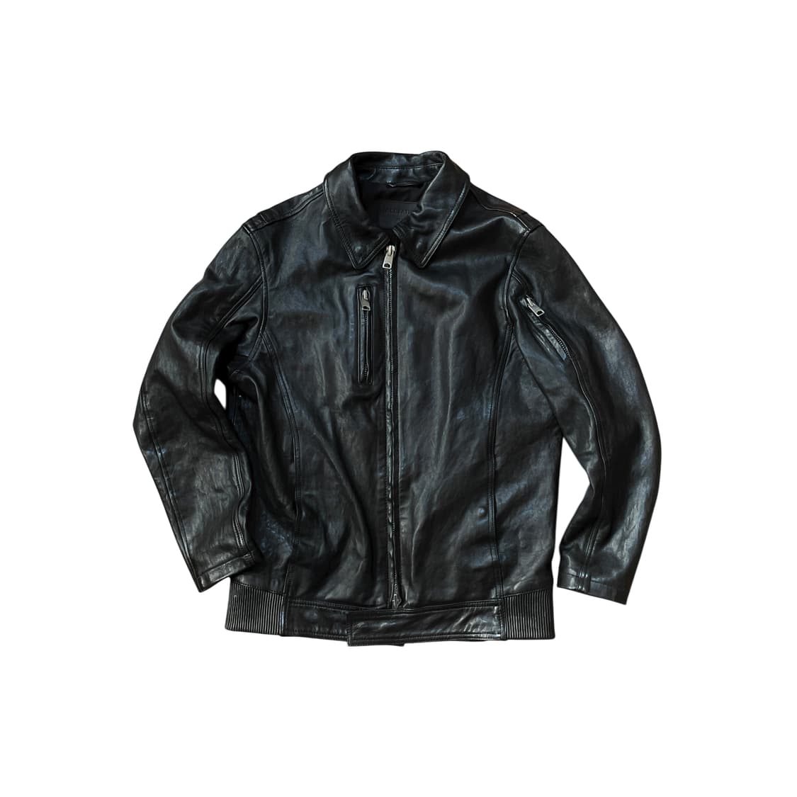 All Saints Kaleb Leather Jacket 상품이미지1