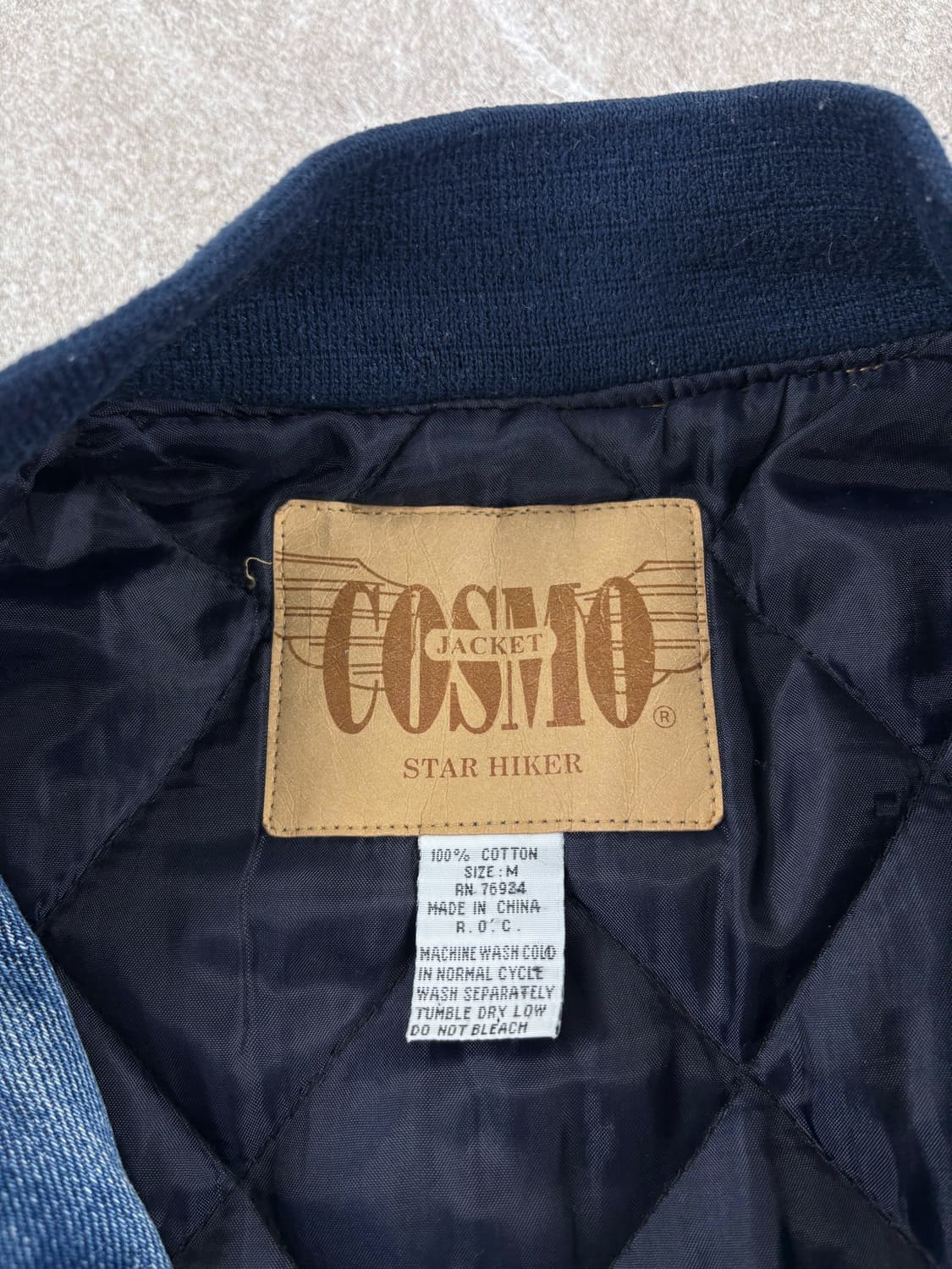 80's Cosmo Jeans Jacket Varsity 상품이미지3