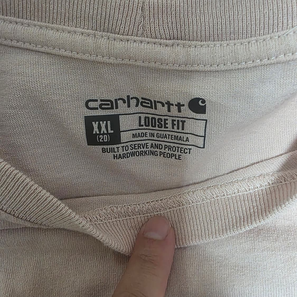 칼하트 핑크 롱슬리브 (2XL) 상품이미지2