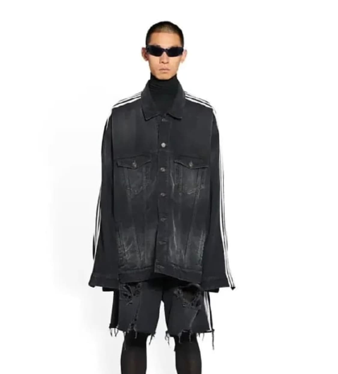 발렌시아가 아디다스 데님 흑청 2size 백화점판 상품이미지1