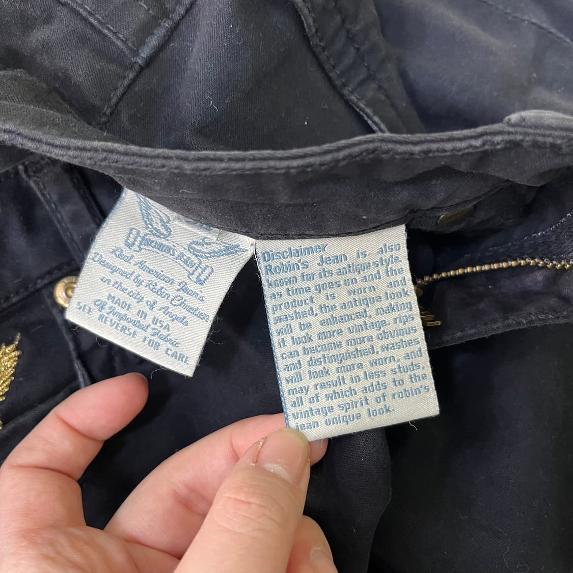 24 로빈슨진 여성 블랙 데님 팬츠 0330M 상품이미지3