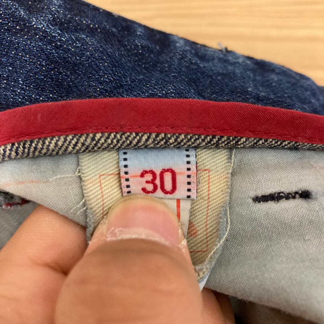 에비수 올드스쿨 힙합 워싱 백 프린팅 데님 팬츠 청바지 상품이미지8