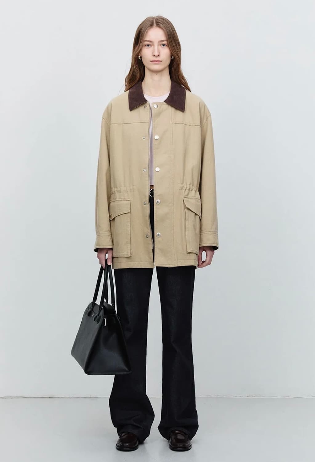 던스트 워크자켓 베이지 하프기장 00S 상품이미지1