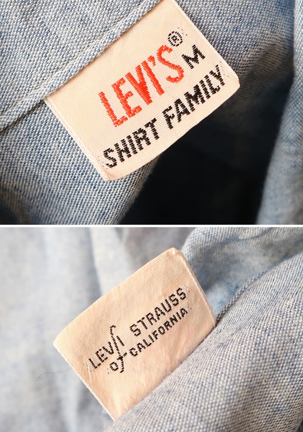 일본판 80s levis 리바이스 코튼100% 빈티지 셔츠 1986년 산 상품이미지7