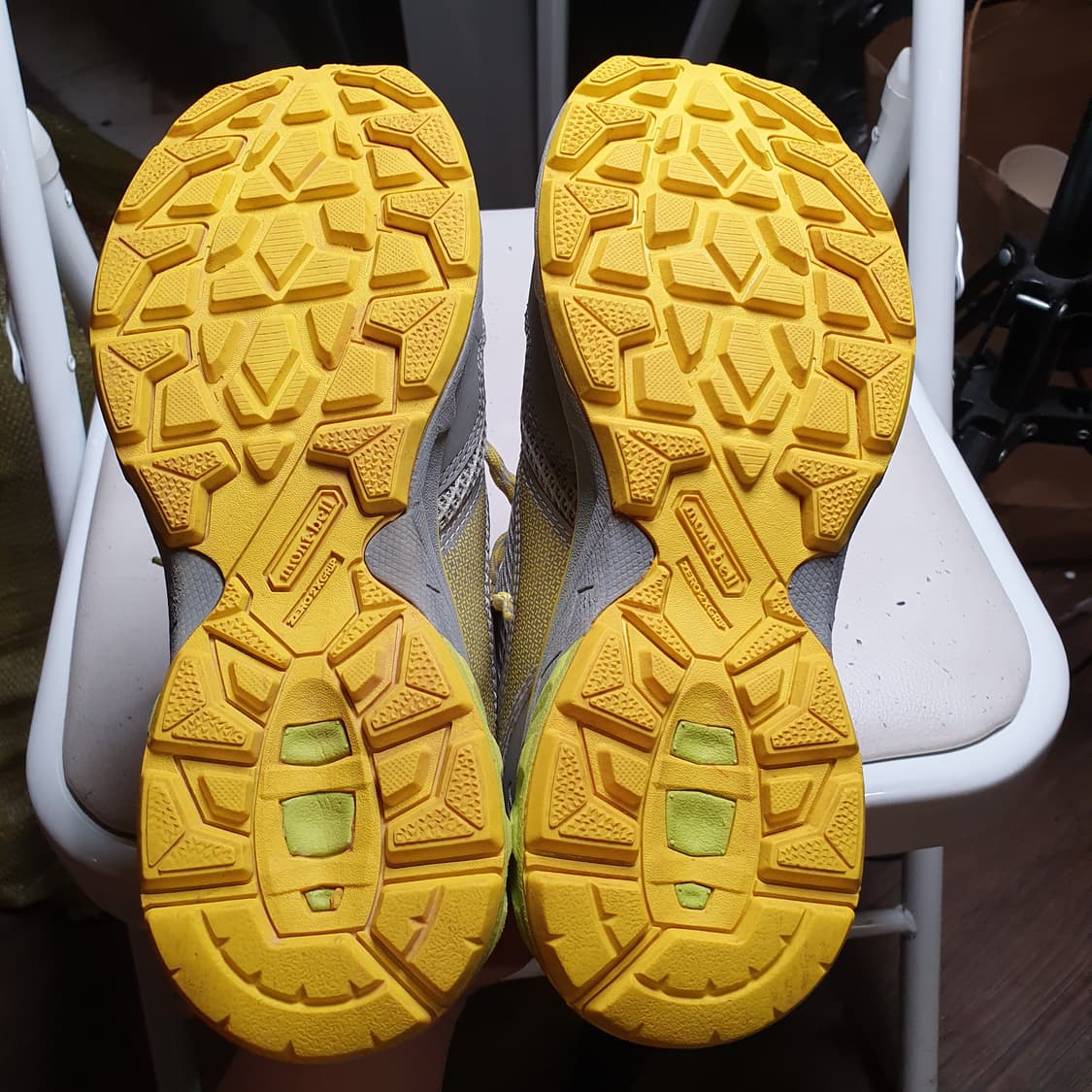 몽벨 플렉스 트레일 트레킹화 230mm 옐로우/그레이 여성용 상품이미지6