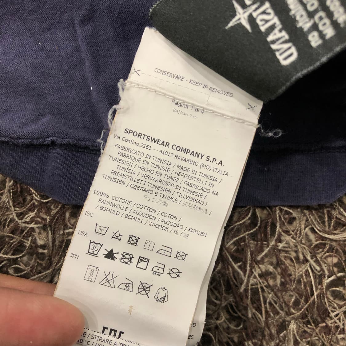 스톤아일랜드 로고 그래픽 반팔 티셔츠 상품이미지10