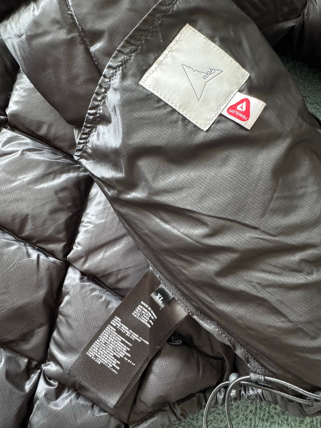 로아 하이킹 패딩 블랙 XL 상품이미지3