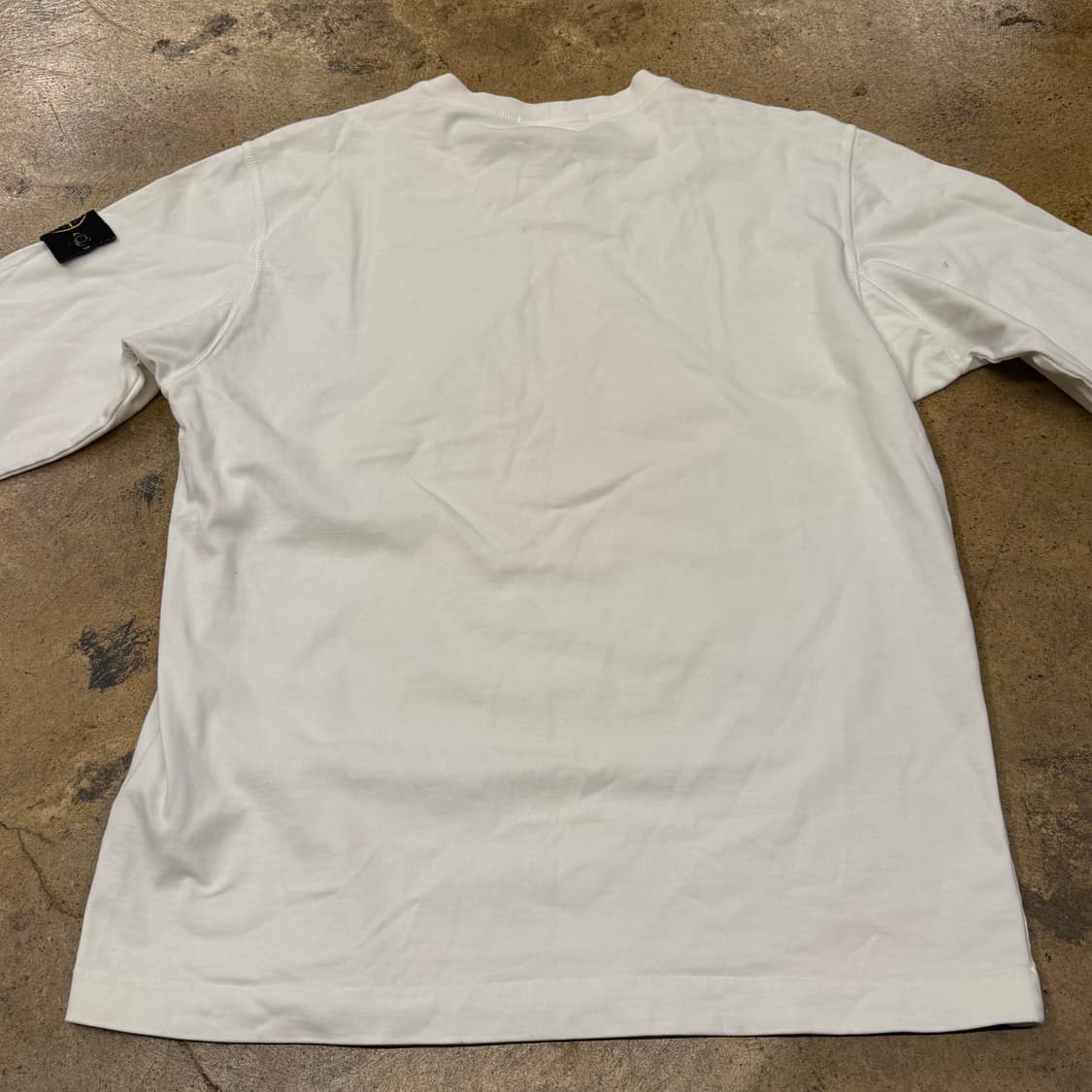 [정품/100] 스톤아일랜드 화이트 긴팔 티셔츠 b19 상품이미지4
