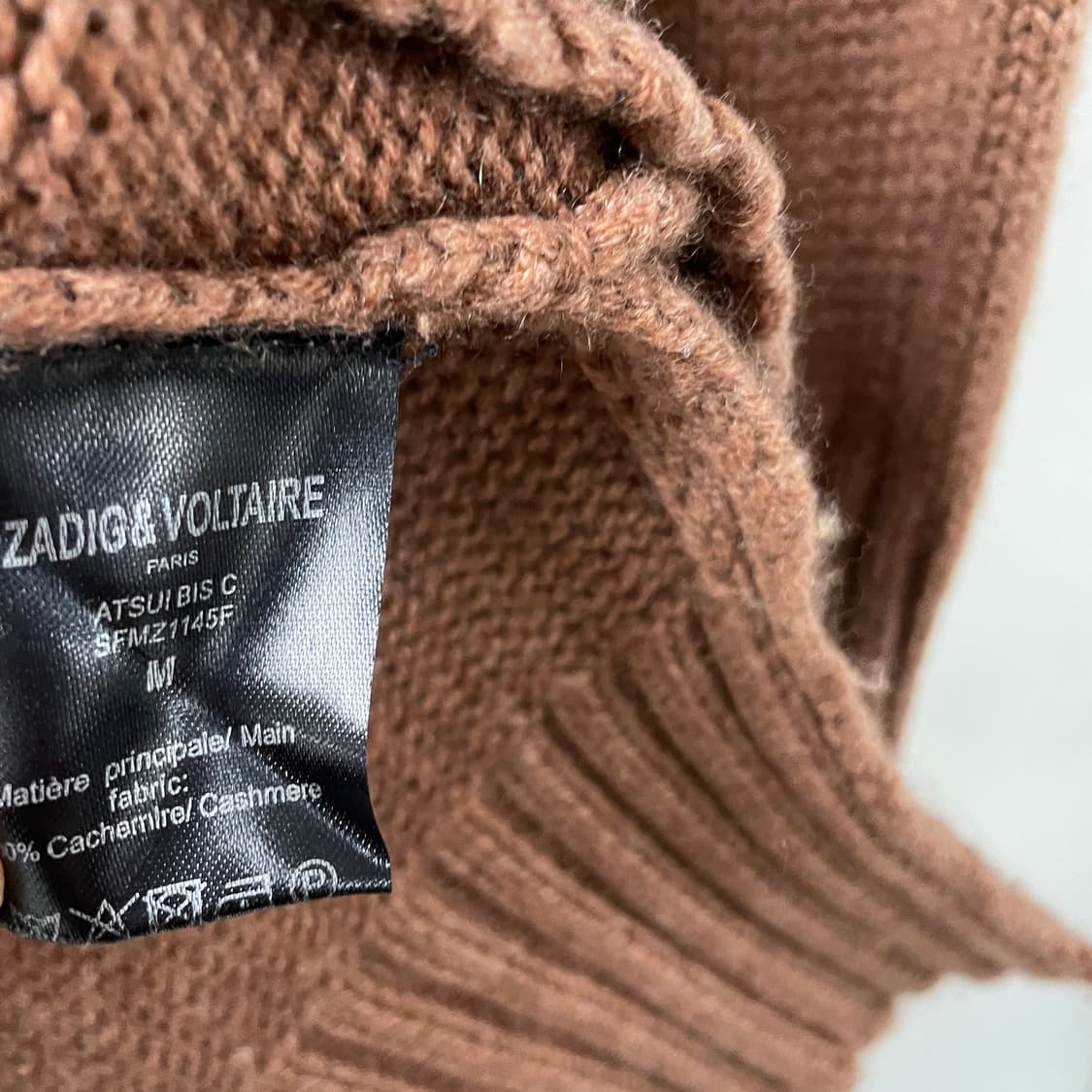 *쟈딕앤볼테르 캐시미어 목폴라 니트 M(W)  상품이미지6