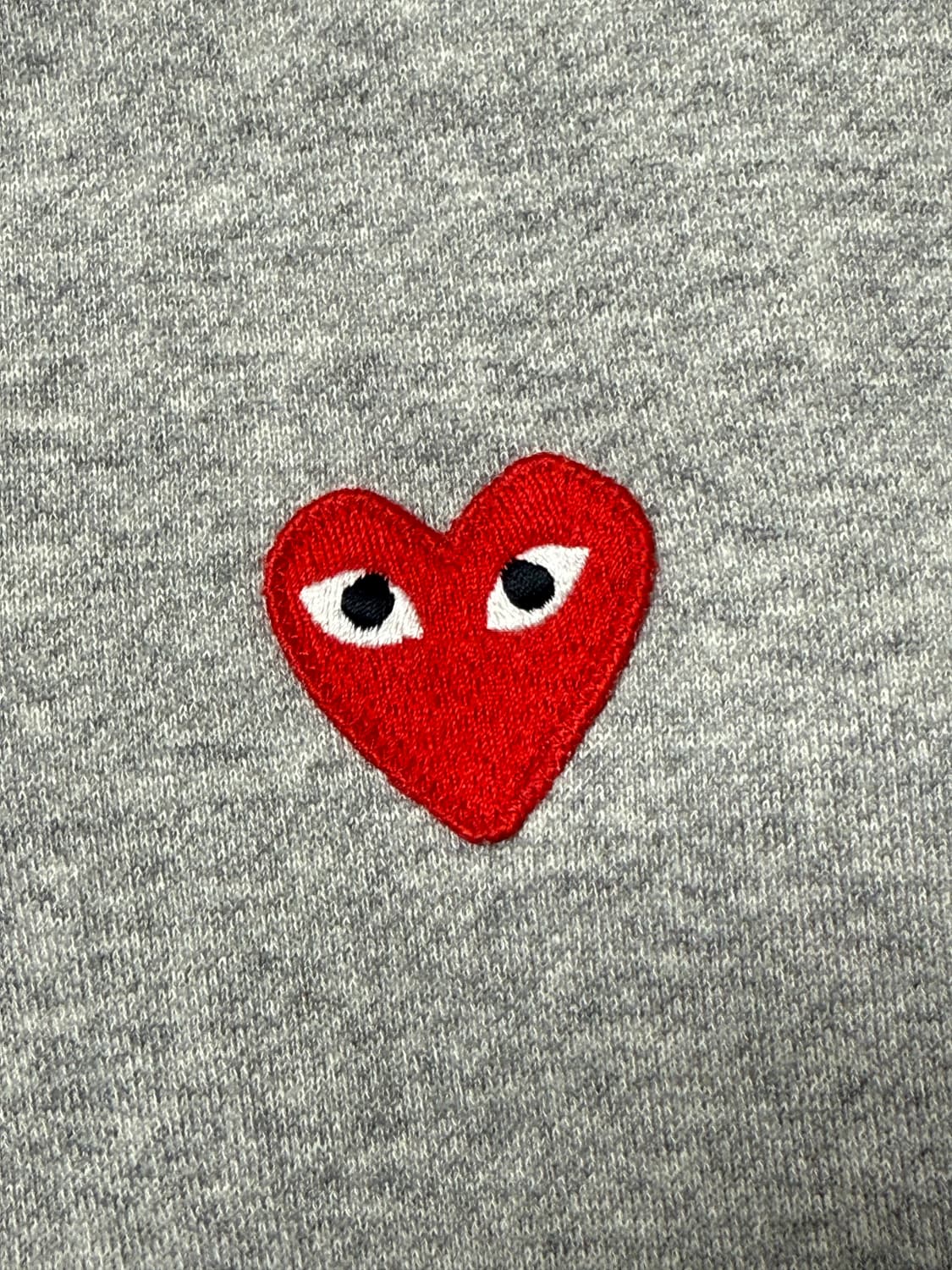 꼼데가르송 나우아임영 져지 5하트집업 S 상품이미지4