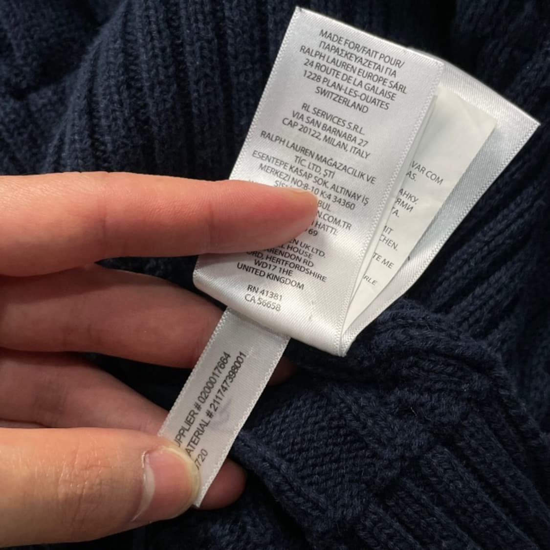 100 폴로 꽈배기 니트 상품이미지4