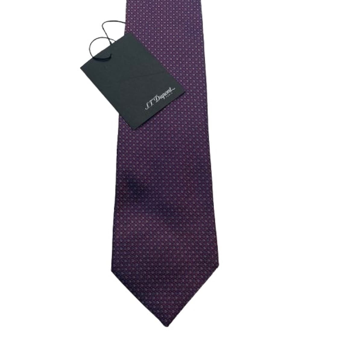 784) (S.T DUPONT) 듀퐁 패턴 넥타이 미사용 상품이미지1