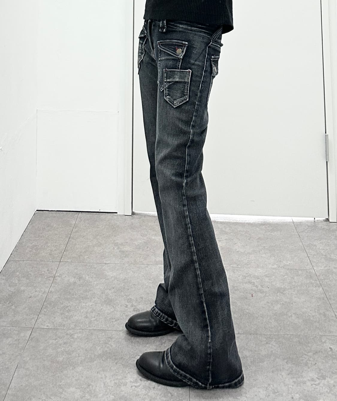 JPN boots cut pocket detail denim pants  상품이미지4