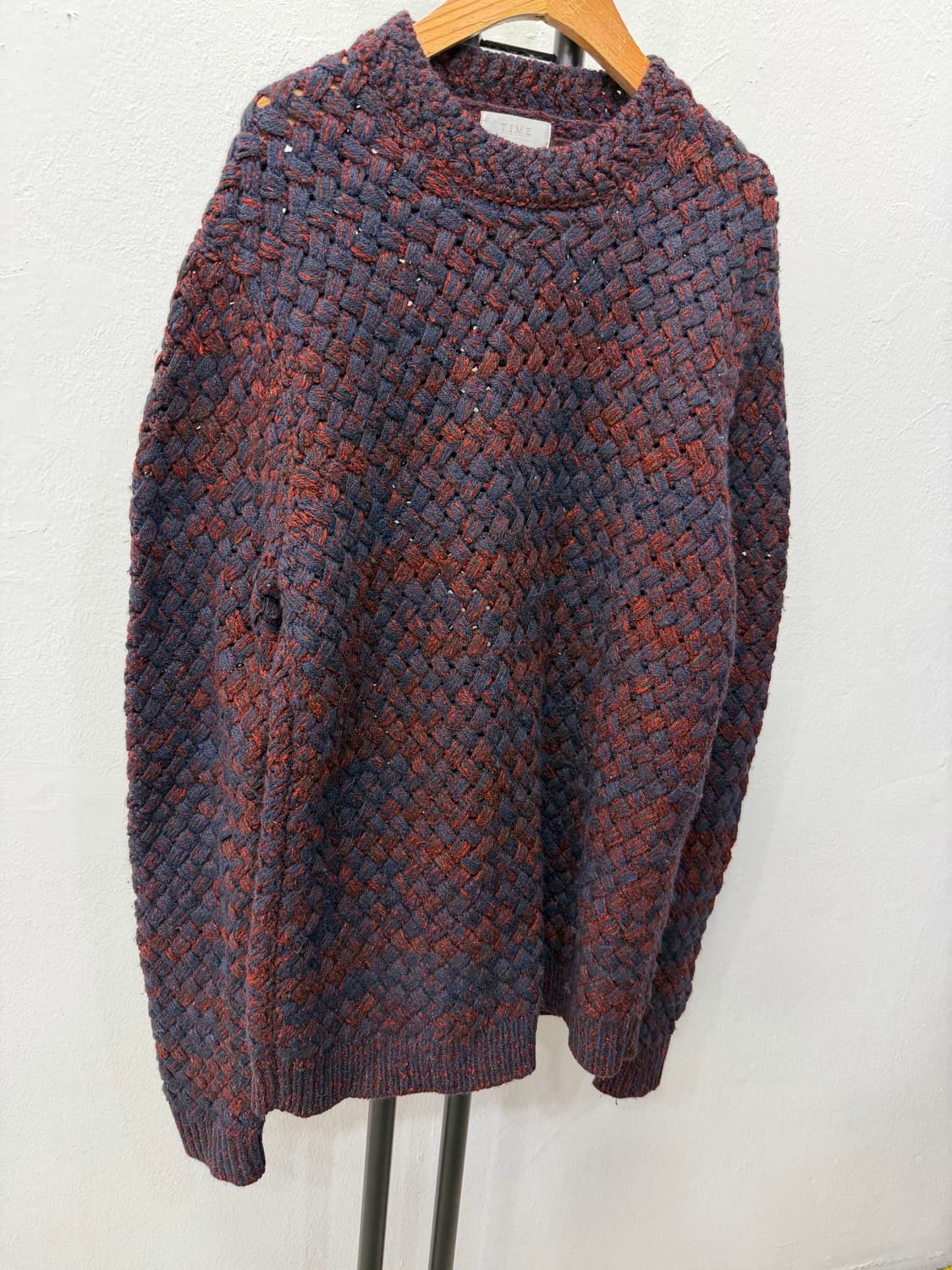 정품) 타임옴므 한섬 꽈배기 니트 스웨터 95 상품이미지2